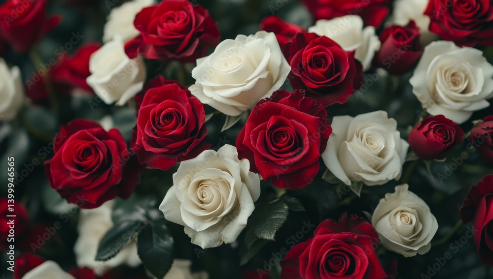 A profusion of red and white roses (1) A profusion of red and white roses (1)