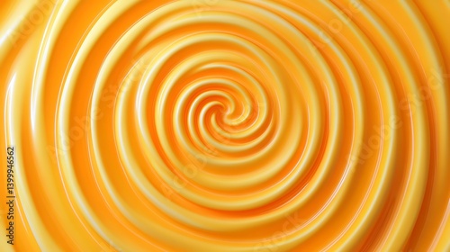 Abstract Swirling Yellow Pattern