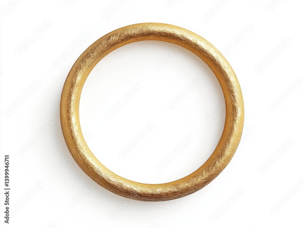 Elegant golden ring casting a soft shadow on a pristine white surface creating a sense of luxury and simplicity Elegant golden ring casting a soft shadow on a pristine white surface creating a sense of luxury and simplicity