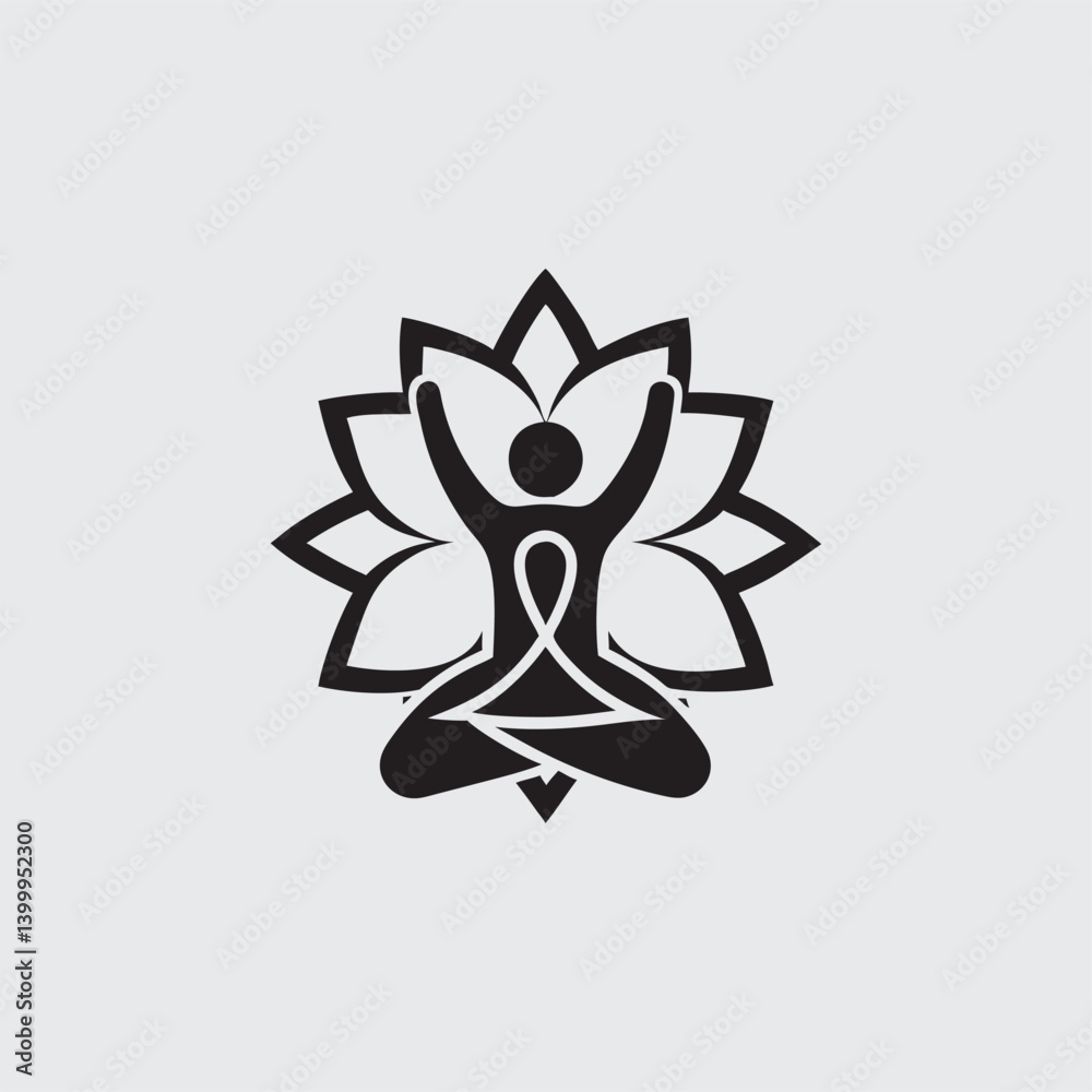 Yoga Pose Vector with Meditation and Mindfulness Icon
Yoga Pose Vector with Meditation and Mindfulness Icon
