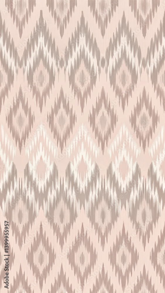 Ikat Pattern Minimal Seamless Vector
