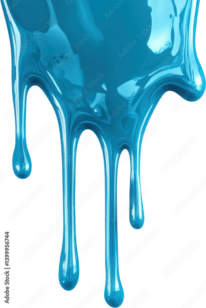 Dripping Blue Liquid Glossy Paint Abstract Texture Background Shiny Viscous Flowing Dripping Blue Liquid Glossy Paint Abstract Texture Background Shiny Viscous Flowing