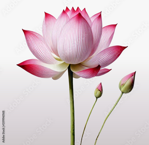 Pink lotus painting that purifies the mind