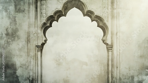 Ancient Archway, Cloudy Sky, Old Wall