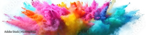 Obraz na płótnie Colorful powder explosion (2) w salonie