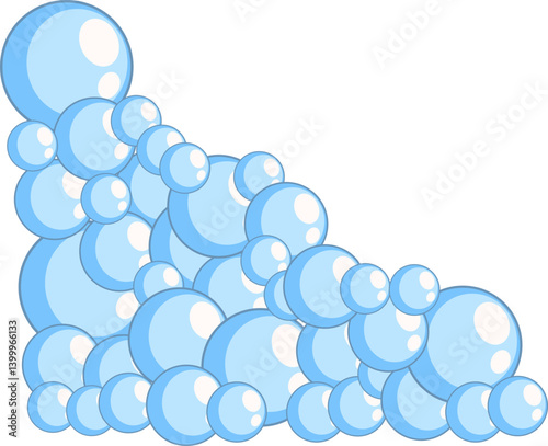 Blue Soap Bubble Corner