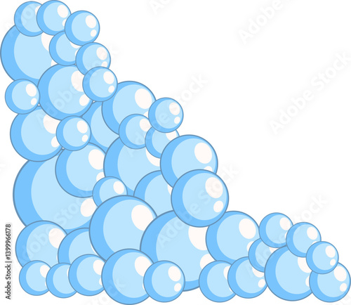 Blue Soap Bubble Corner