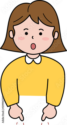 강조 표시 여자