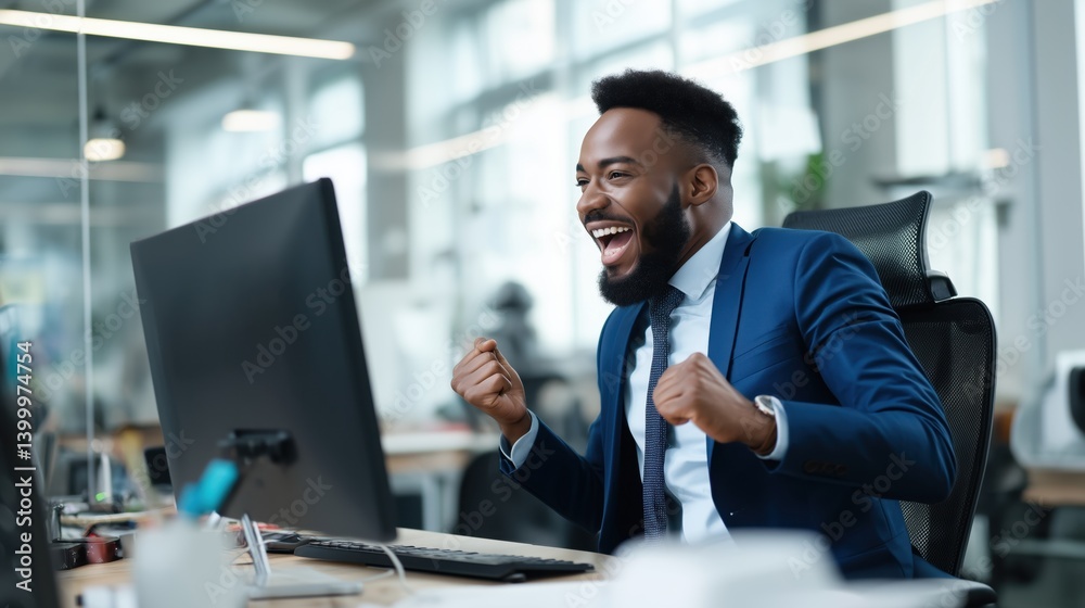 People feel excited when looking on computer People feel excited when looking on computer