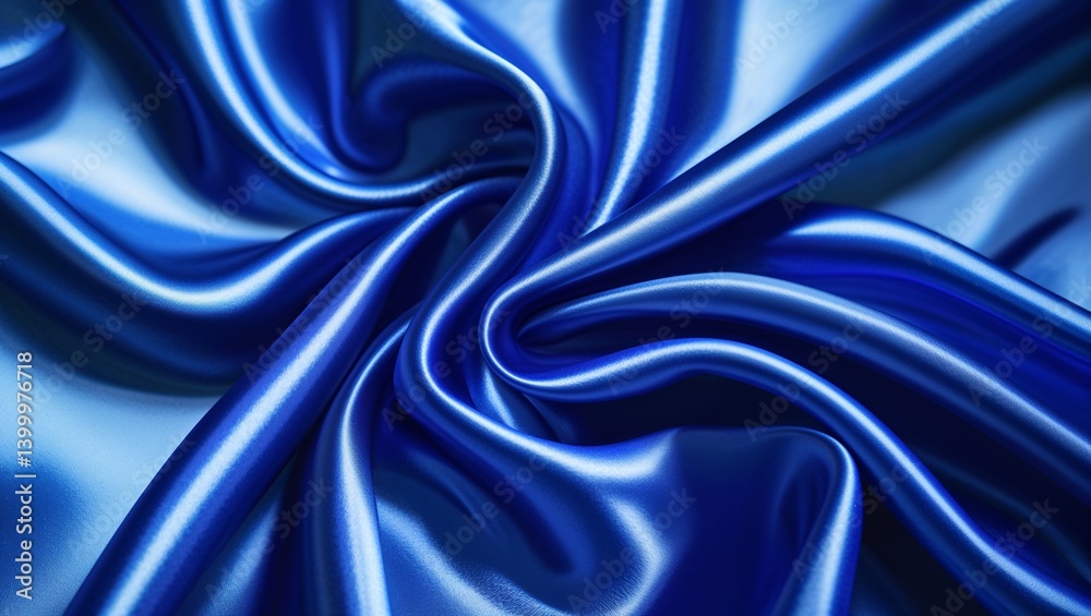 Obraz premium blue silk background