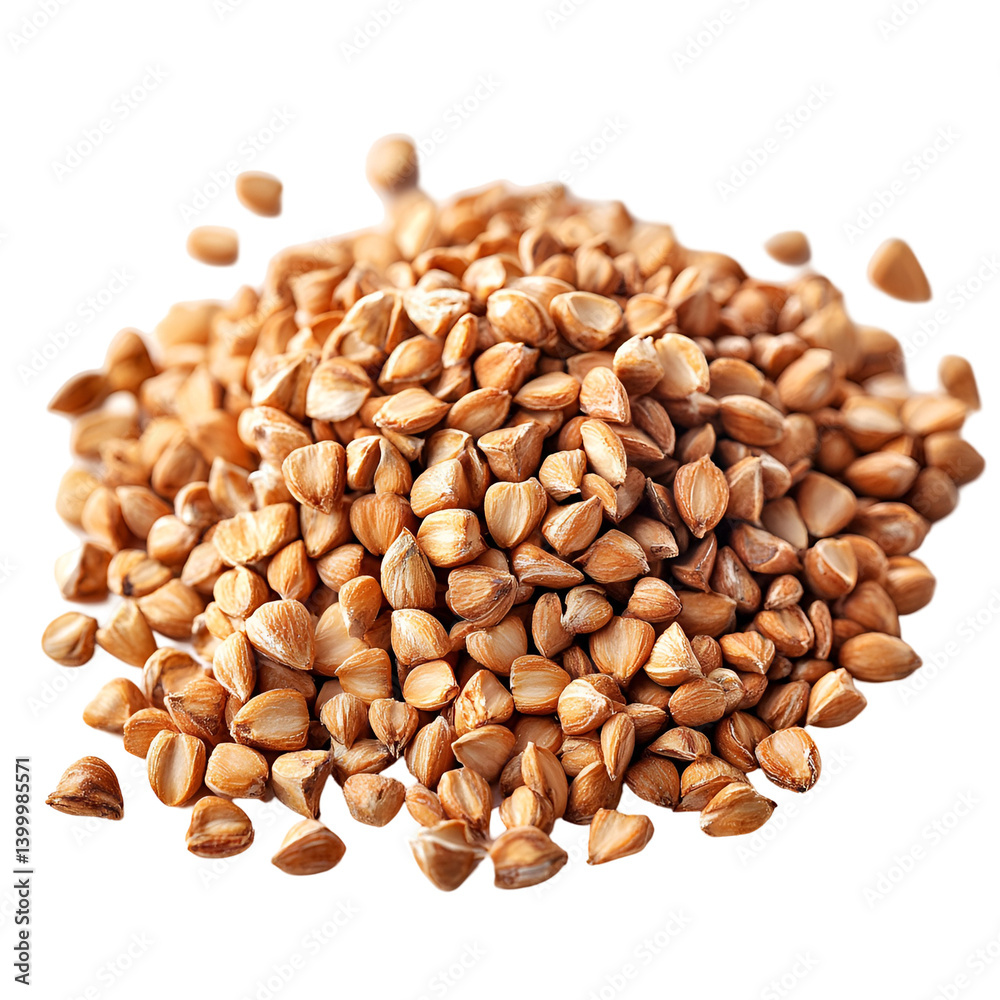Buckwheat groats healthy food grain pile Buckwheat groats healthy food grain pile