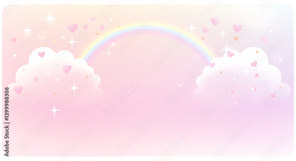 Fototapeta premium Rainbow Sugar Dreams AI Generated