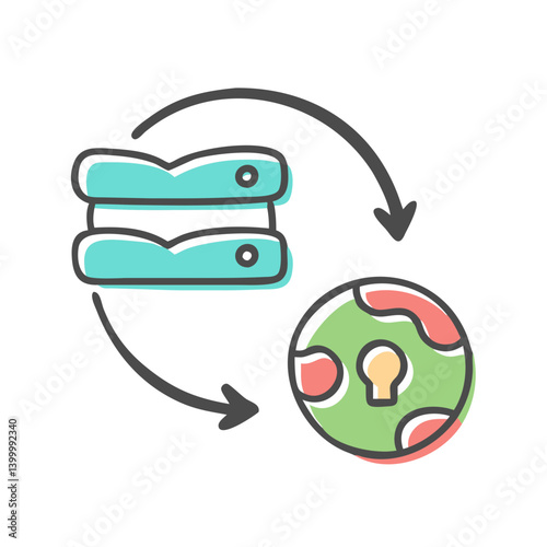 proxy icon, proxy vector illustration-simple illustration of proxy, perfect for proxy logos and icons