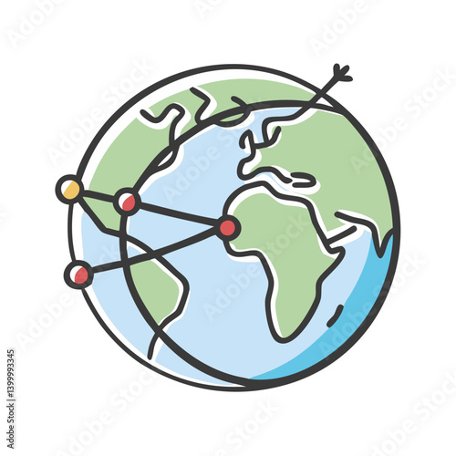 traceroute icon, traceroute vector illustration-simple illustration of traceroute, perfect for traceroute logos and icons