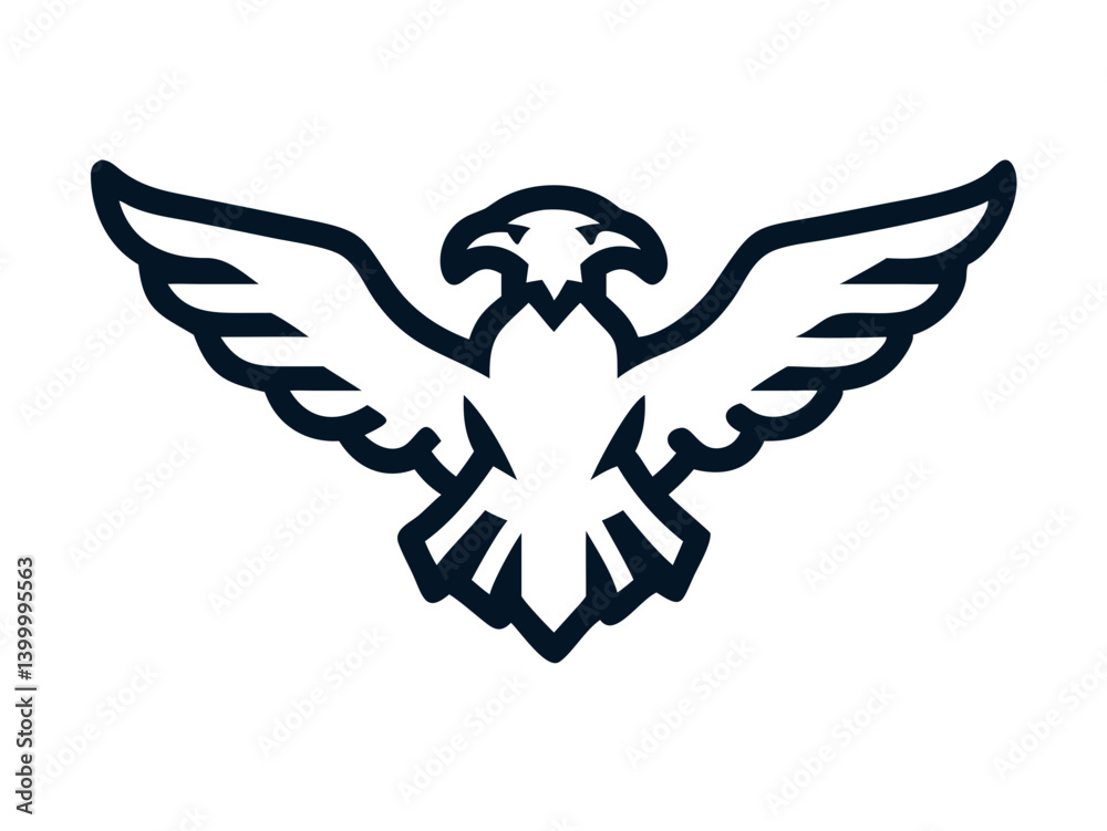 Fototapeta premium for eagle logo vector design 