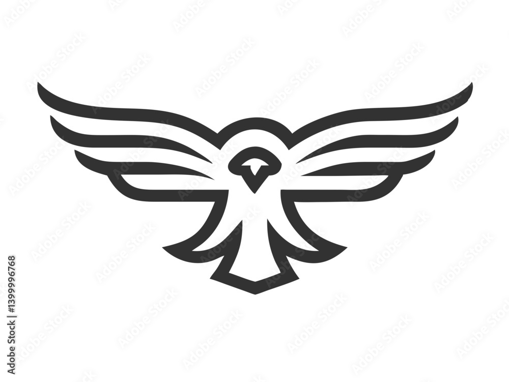 Fototapeta premium for eagle logo vector design