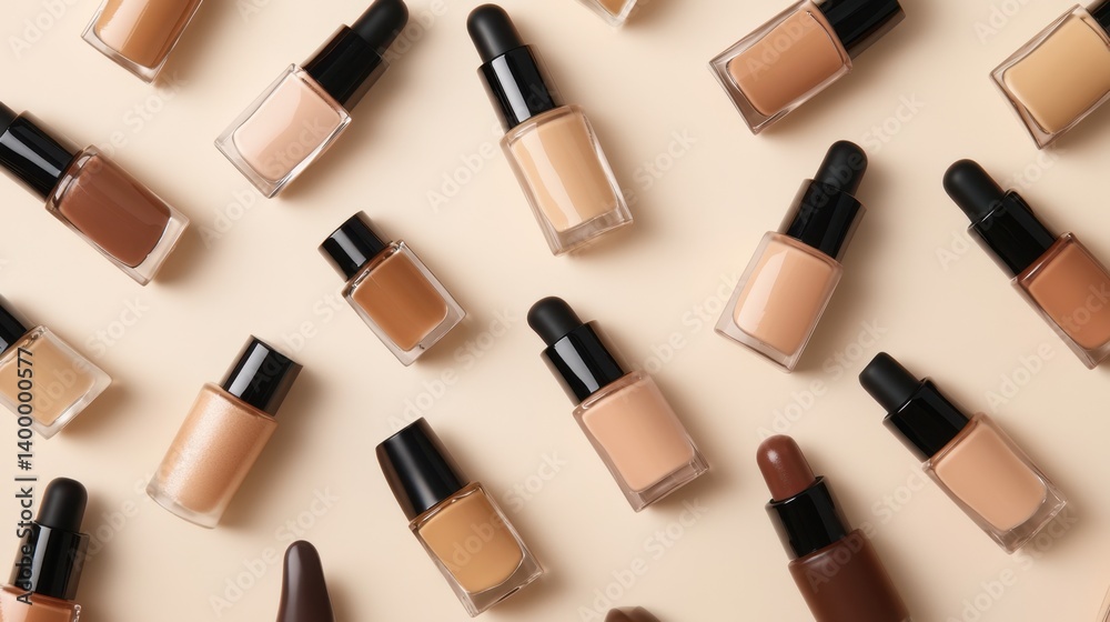 Obraz premium Foundation bottles on surface