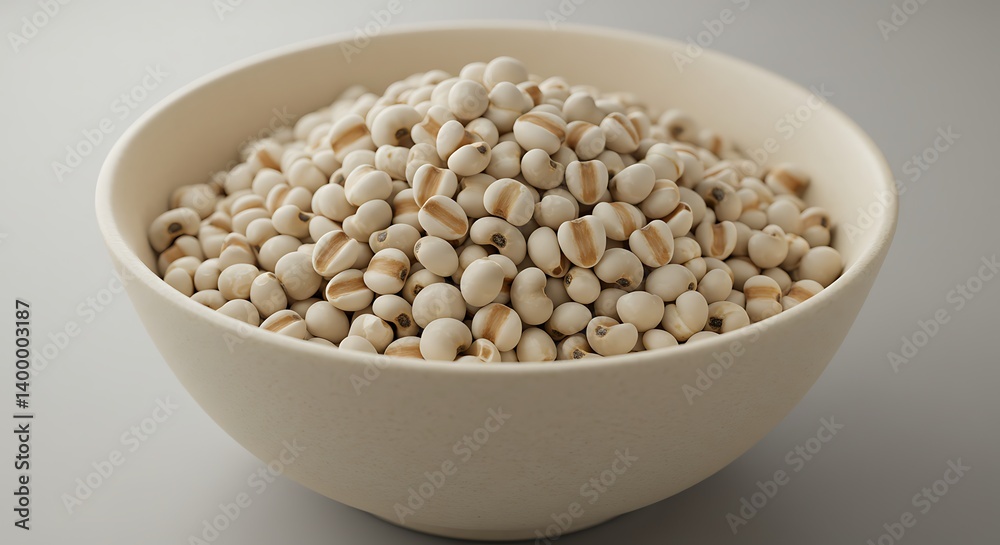 Pile of Job's Tears Seeds in a Bowl Closeup Pile of Job's Tears Seeds in a Bowl Closeup
