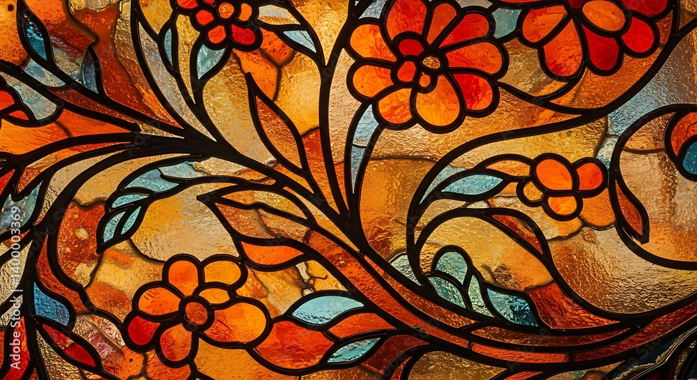 Stained Glass Reverie AI Generated Stained Glass Reverie AI Generated