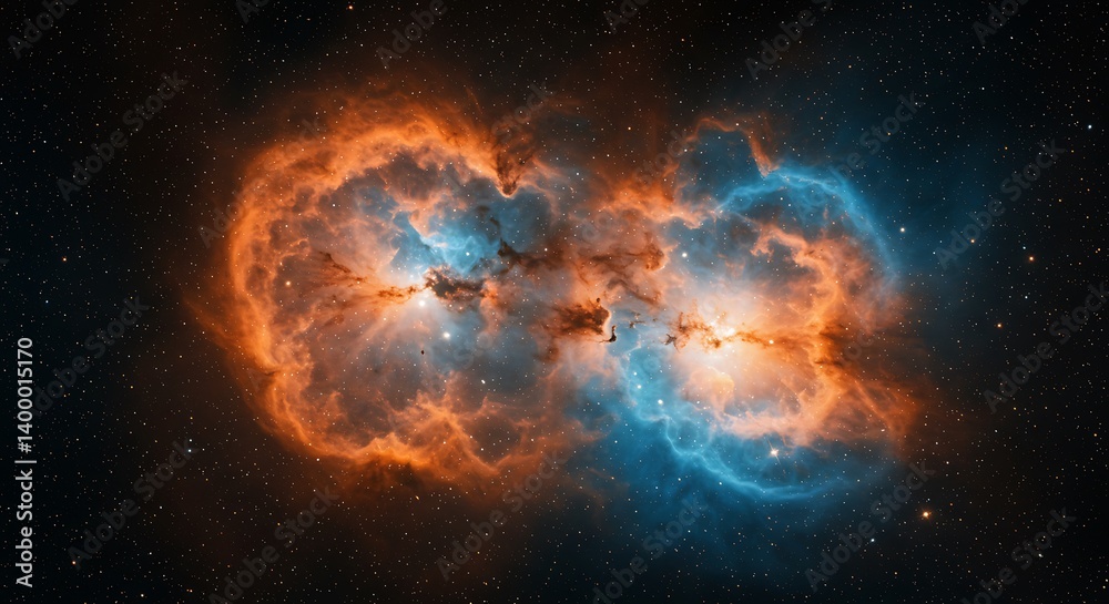 Obraz premium Cosmic Embrace AI Generated