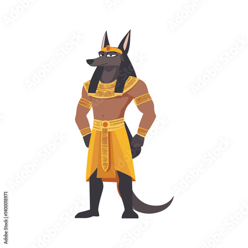 Egyptian Anubis vector illustration 