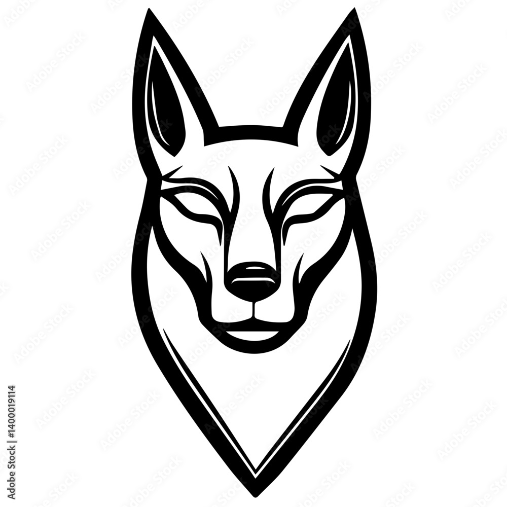 Fototapeta premium Egyptian Anubis vector illustration