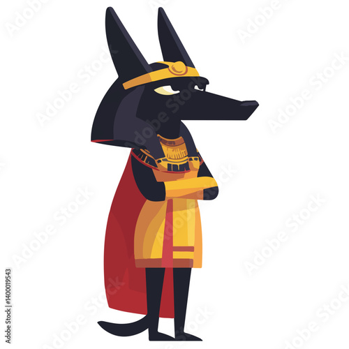 Egyptian Anubis vector illustration 