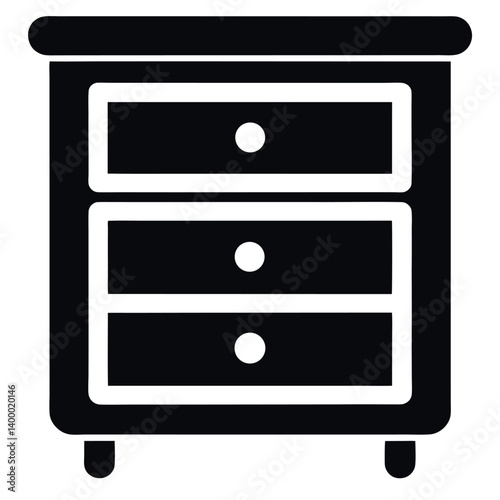 Vector Illustration of Various Antique-Style Dressers