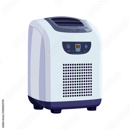 Dehumidifier, machine, vector, transparent background