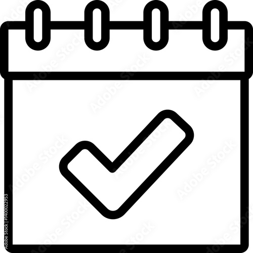 Check Mark Calendar Icon