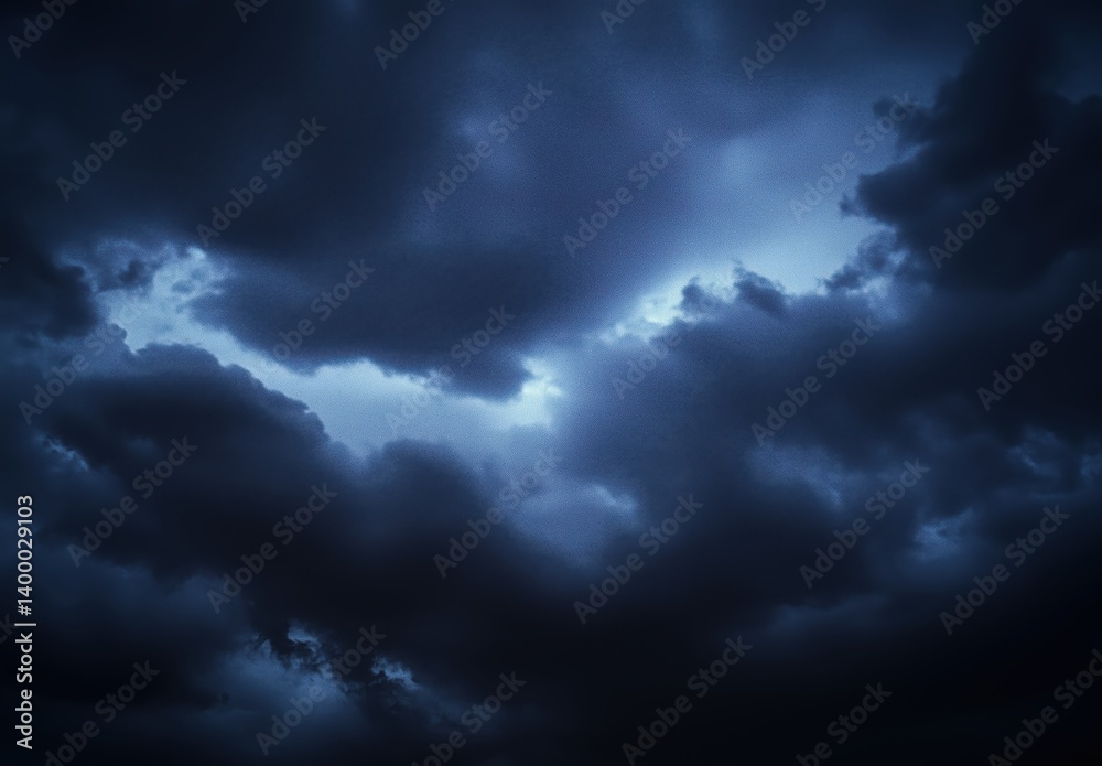Dark Storm Clouds Gathering in a Dramatic Sky with Eerie Light Highlighting the Scene Dark Storm Clouds Gathering in a Dramatic Sky with Eerie Light Highlighting the Scene