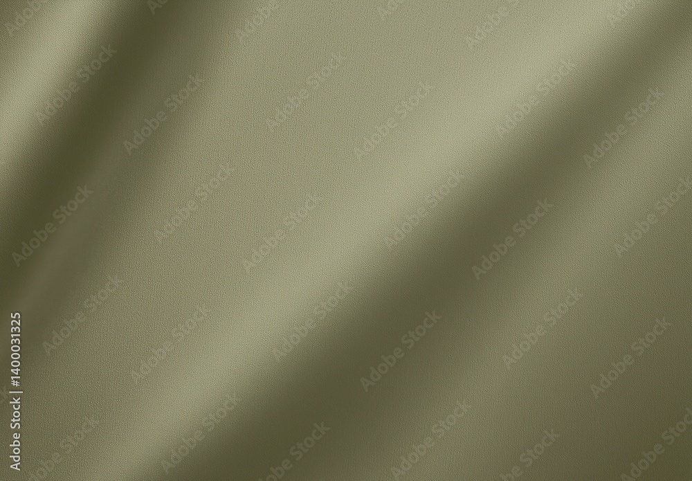 Smooth Olive Green Satin Drapery with Gentle Light Reflection Evoking Luxury and Elegance Smooth Olive Green Satin Drapery with Gentle Light Reflection Evoking Luxury and Elegance
