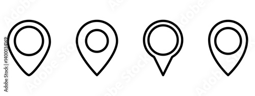 Location pin icons.Location pin icon collection