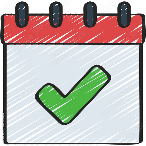 Check Mark Calendar Icon