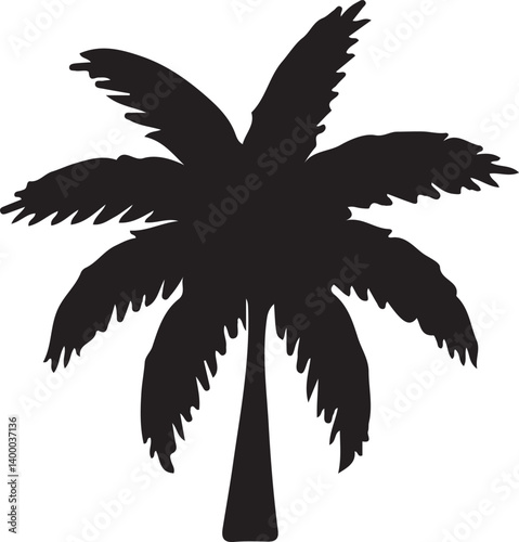 palm tree silhouette vector