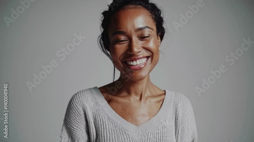 The Joyful Woman Smiling