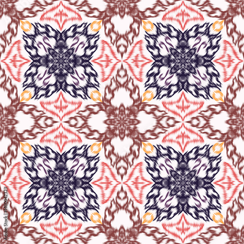 Hand drawn line drawing flower background illustration