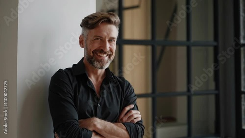 The Smiling Man in Black
