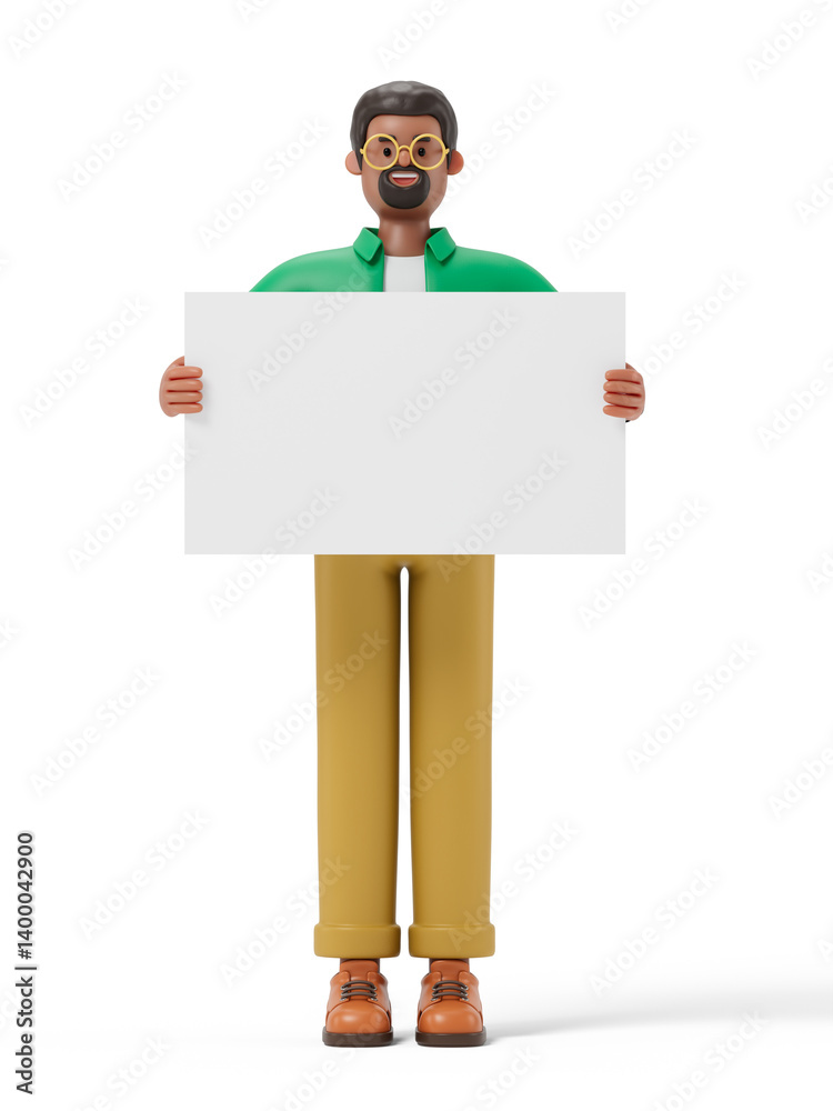 3D people holding an empty white board for insert a concept.3d rendering,conceptual image. isolated on white background. 3D people holding an empty white board for insert a concept.3d rendering,conceptual image. isolated on white background.
