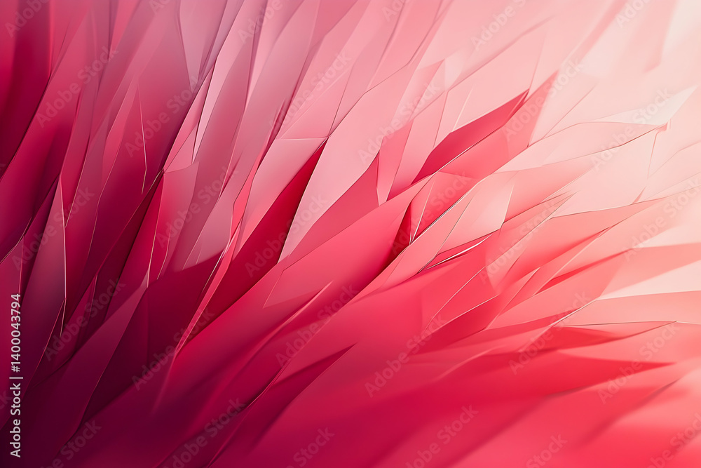 Abstract geometric design of vibrant pink and red triangles. Abstract geometric design of vibrant pink and red triangles.