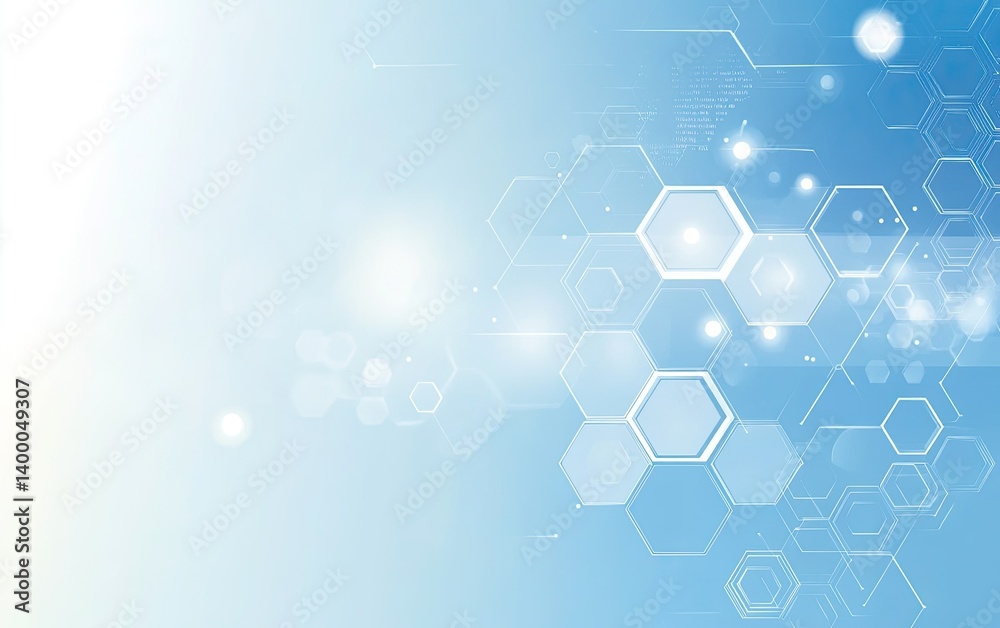 custom made wallpaper toronto digitalAbstract Light Blue Hexagon Pattern