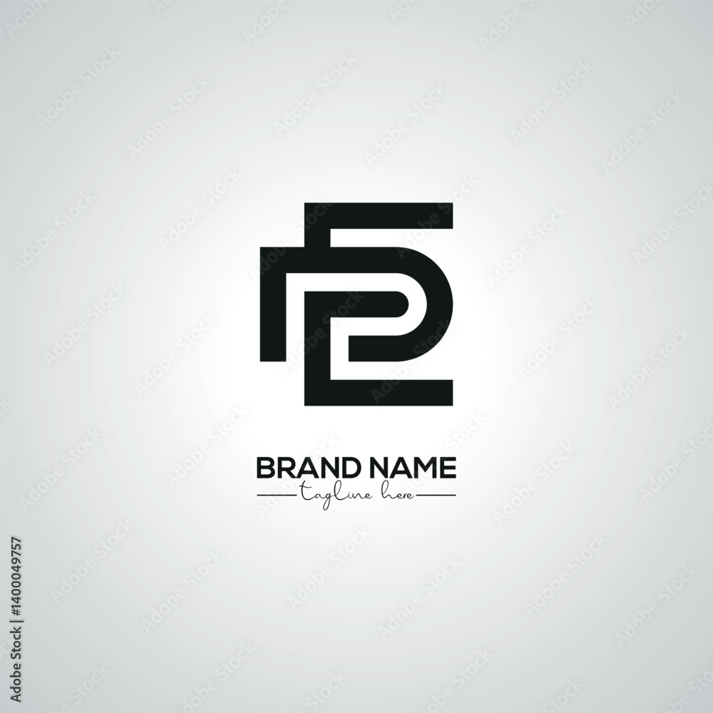 Creative Modern ED DE Lettermark Logo Design for Corporate Branding.