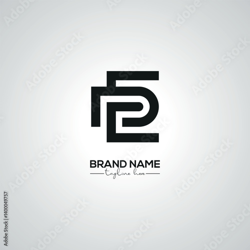 Obraz na płótnie Creative Modern ED DE Lettermark Logo Design for Corporate Branding. w salonie
