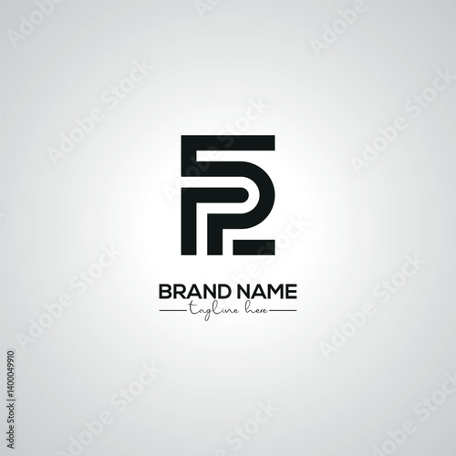 Obraz na płótnie Creative Modern EP PE Lettermark Logo Design for Corporate Branding. w salonie