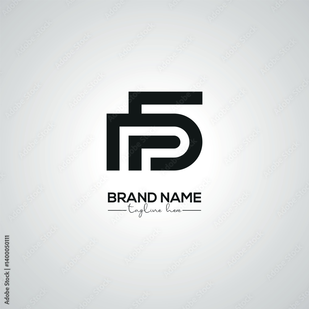 Creative Modern FD DF Lettermark Logo Design for Corporate Branding.