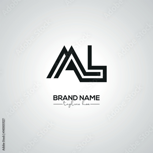 Obraz na płótnie Creative Modern MB BM Lettermark Logo Design for Corporate Branding. w salonie