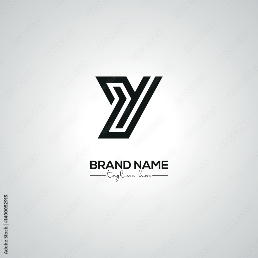 Creative Modern Y Lettermark Logo Design for Corporate Branding.