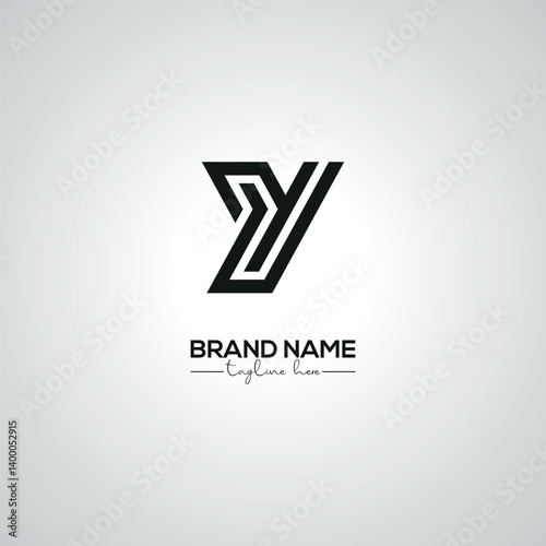 Obraz na płótnie Creative Modern Y Lettermark Logo Design for Corporate Branding. w salonie