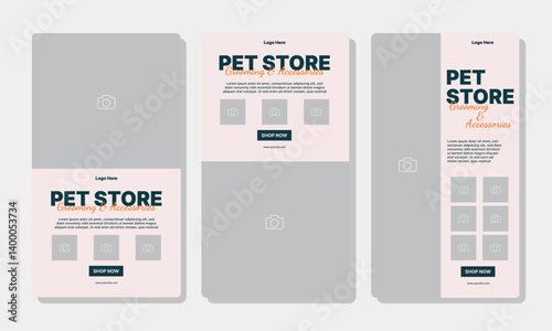Template Story Design Pet Shop