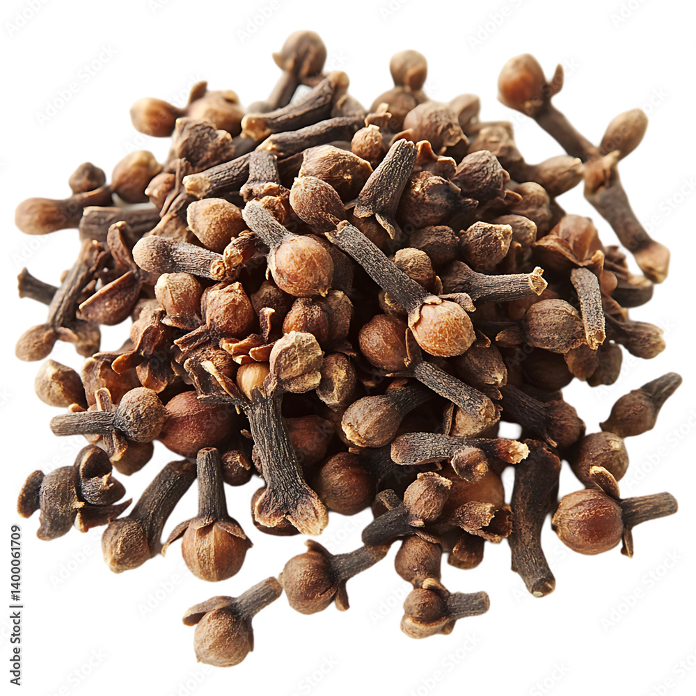 Obraz premium Anise and cinnamon sticks isolated on a transparent background